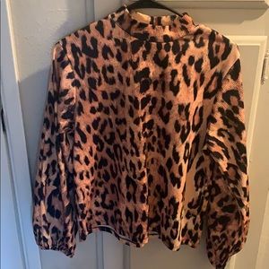 Zara top in animal print